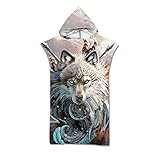 Photo Gallery stillshine. 3d asciugamano spiaggia poncho adulto unisex sport surf con cappuccio telo bagno accappatoio bagno accappatoio spiaggia microfibra asciugamano nuoto (lupo guerriero) Photo Gallery stillshine. 3d asciugamano spiaggia poncho adulto unisex sport surf con cappuccio telo bagno accappatoio bagno accappatoio spiaggia microfibra asciugamano nuoto (lupo guerriero)