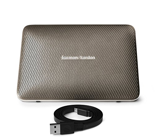 Image of Harman Kardon Esquire 2 Premium Portable Wireless Speaker with Built-in Power Bank (Gold)