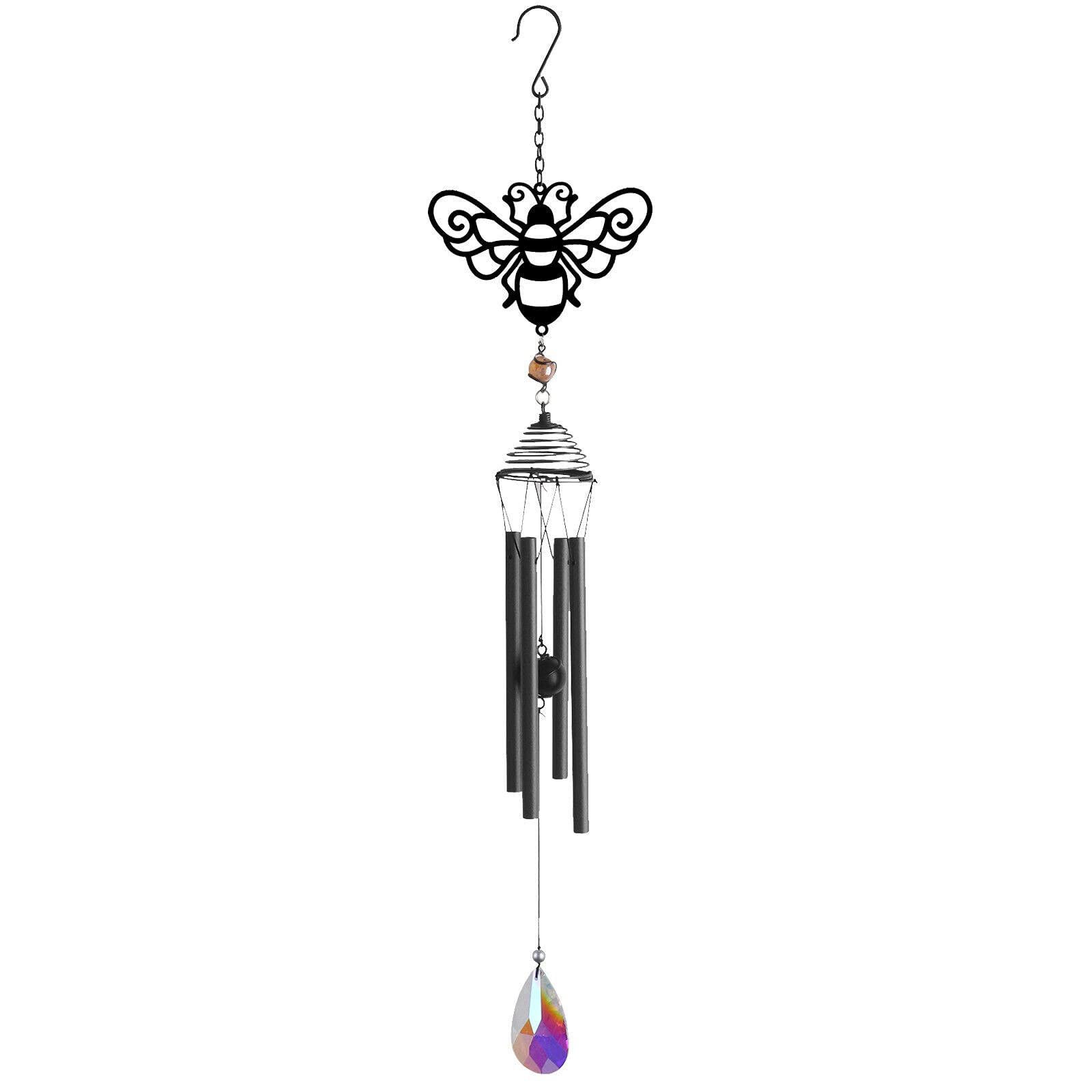 Primus Home & Garden Black Primus Silhouette Wind Chime, Metal, 50Cm X 8.85Cm X 3.92Cm