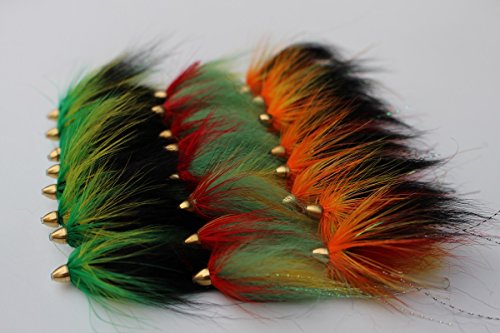 Tigofly Spring Collection 24 pcs 3 Patterns Assorted Cone Head Tube Flies Salmon Trout Steelhead Fly Fishing Flies Lures Set
