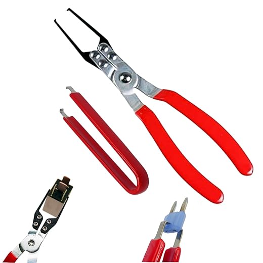 Relay Puller Pliers Relay and Fuse Remover Tool, Automotive Relay FMM Fuses Puller Tool, Car Vehicle Battery Terminal Wiper Remover