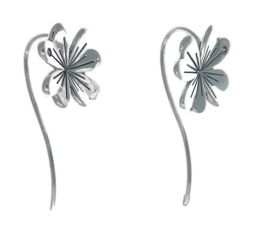 PANDORA Lucky Four-Leaf Clovers 925 Sterling Silver Dangles Earrings - 297908CZ