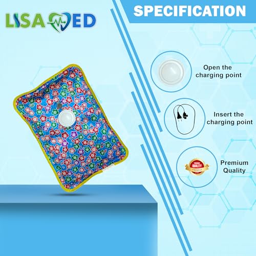 Image of Reusable Hot & Cold Bags for Muscle Relaxation, First Aid, Sports Injury, Pain Relief, Hot /Cold Therapy (Colours May Vary) (Cold Ice Bag & Electric Heating Pad)