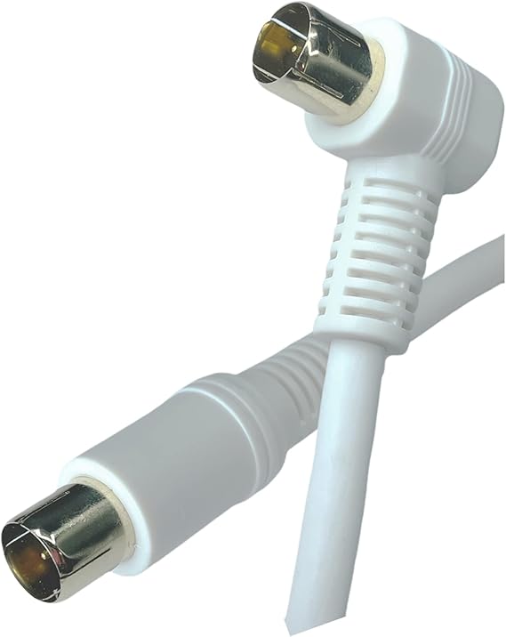 Amazon アンテナケーブル(片側L型タイプ)/デジタル衛星放送対応/5m(FQ50A) COMON(カモン) アンテナケーブル