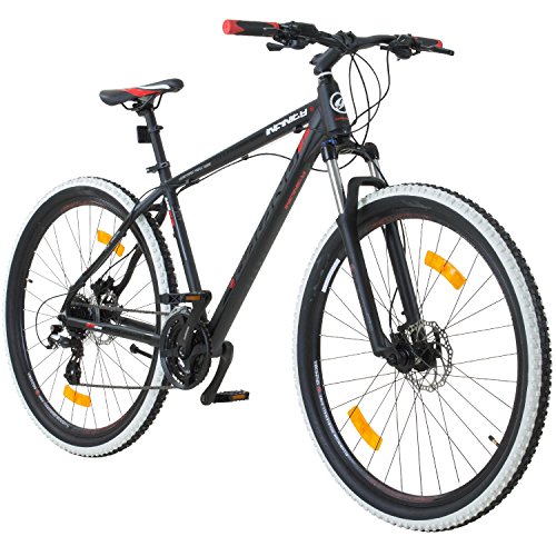 29 Zoll MTB Infinity Mountainbike Scheibenbremsen Shimano (schwarz/rot)