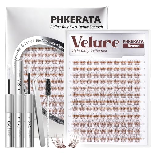 Velure Brown Lash Clusters Kit