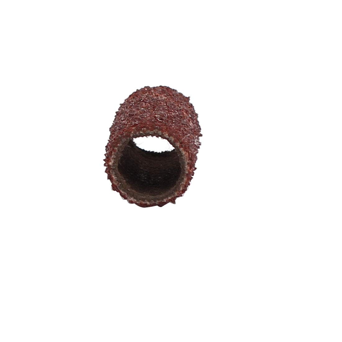 Aexit Lot De 15 Manchons Abrasifs De 6 Mm X 13 Mm, Grain 80, Marron Foncé