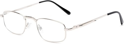 Miniatura 7 de Readers Readers.com - Lentes de lectura The Anderson, estilo rectangular de metal para hombres y mujeres