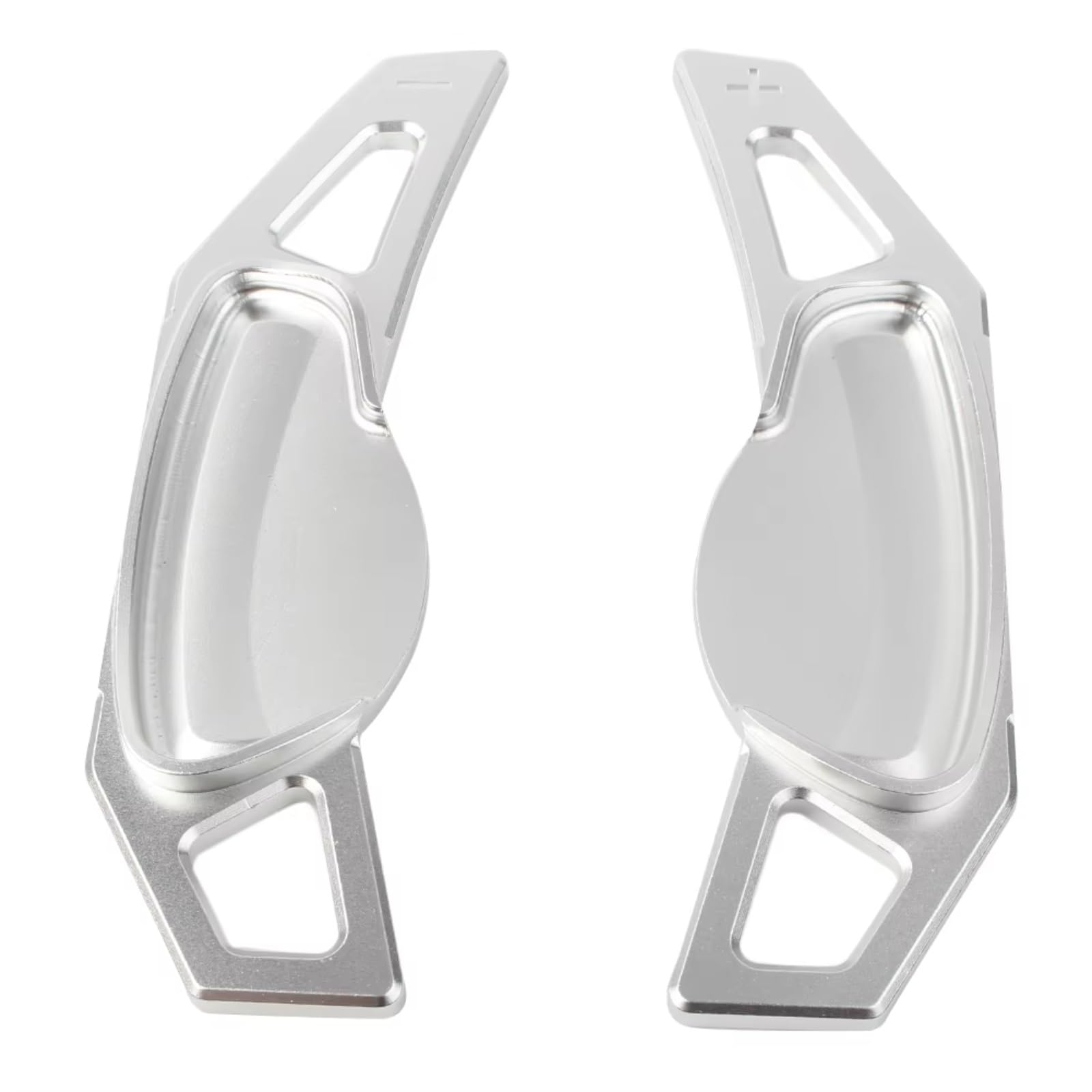 ZTGUIOQ Paddle Shifter Extensions Compatible with Benz for Smart Fortwo W451 2007-2017 for Forfour W453 2015 2016 2017 Car Steering Wheel Shift Paddle Extension(Silver)