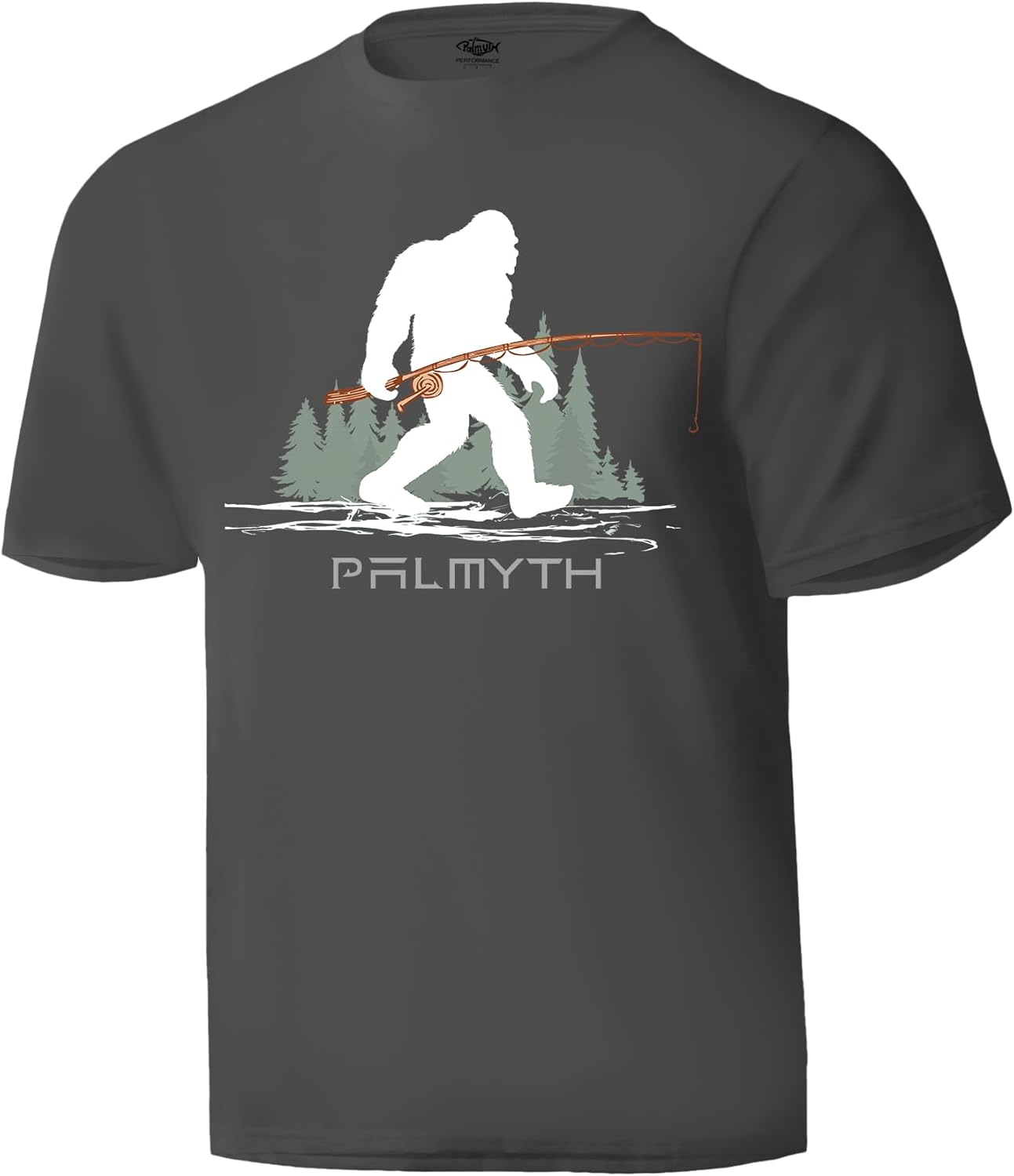 Palmyth Fishing Shirts for Men Short Sleeve T-Shirt Sun Protection UPF 50+ Tee