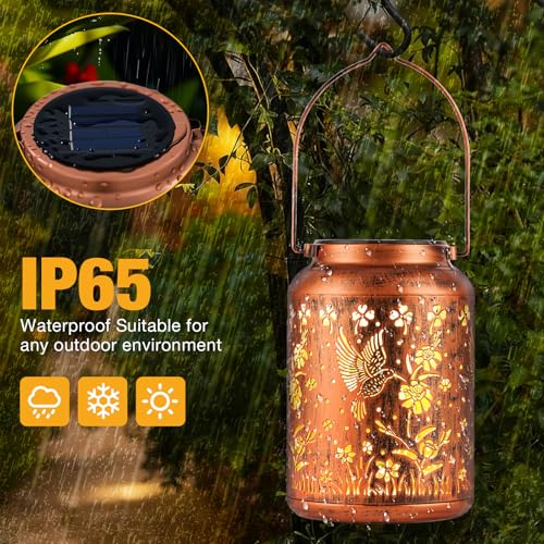 Save 33% on Hummingbird Solar Lanterns for Outdoor Garden Decor