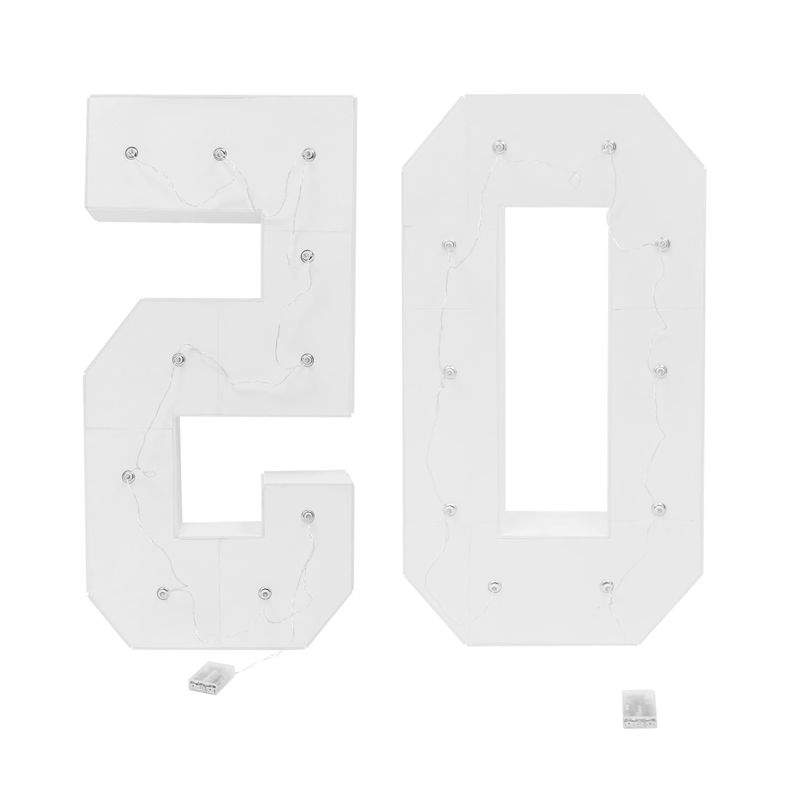 Numeri luminosi a LED, 100 cm, numero 30/40/50/60, per feste di compleanno, numeri luminosi, decorazione per matrimonio, compleanno, fidanzamento