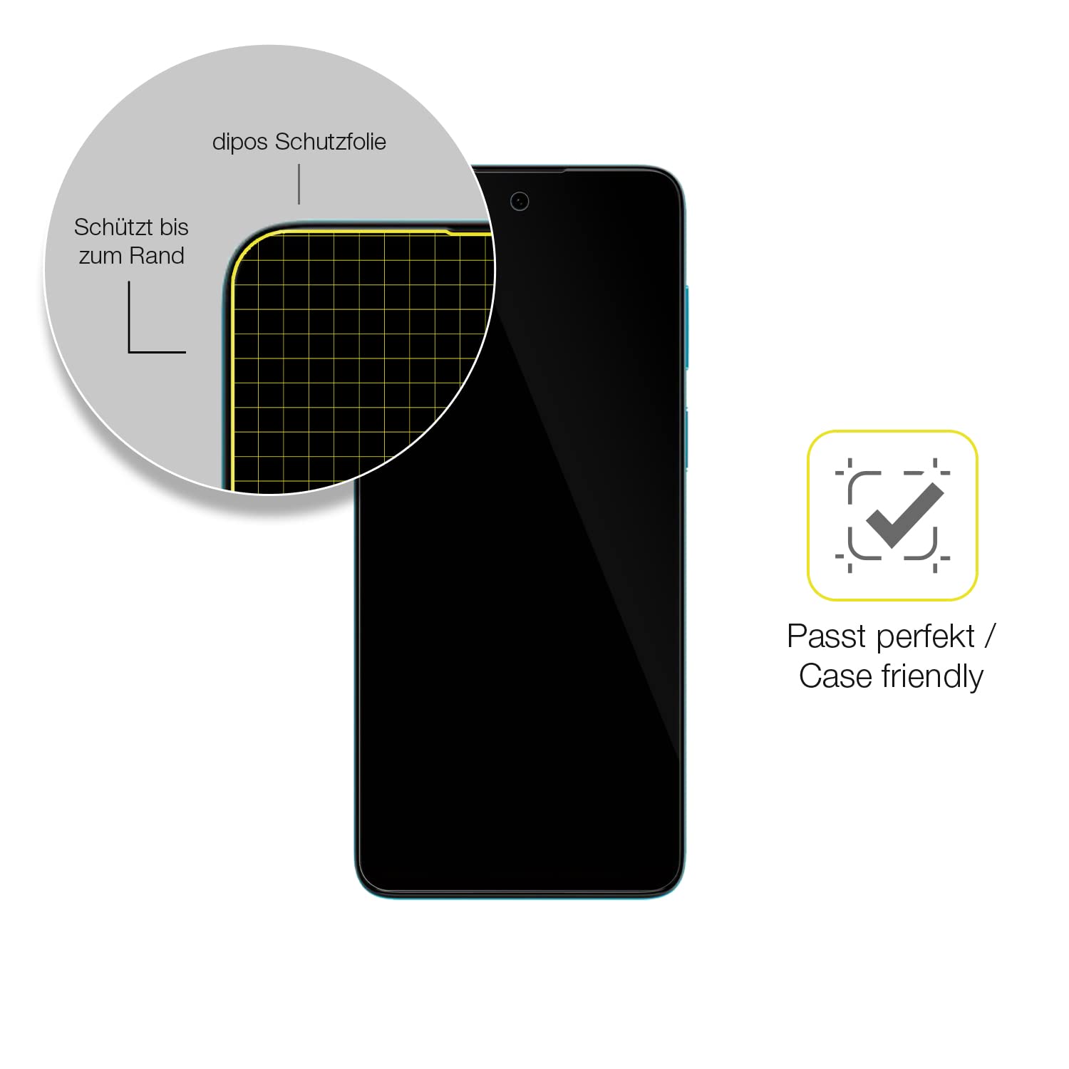 Dipos Pellicola Protettiva Per Motorola Razr (2020): 3 Pezzi Full Cover 3D, Anti-Urto, Trasparente - Made In Germany - 2