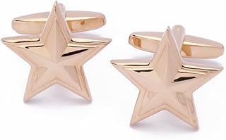 Gemelos - Star Rose Gold - Animal - 20mm x 20mm - Boda Clásico Dorado, Color dorado clásico, Gemelos de Navidad