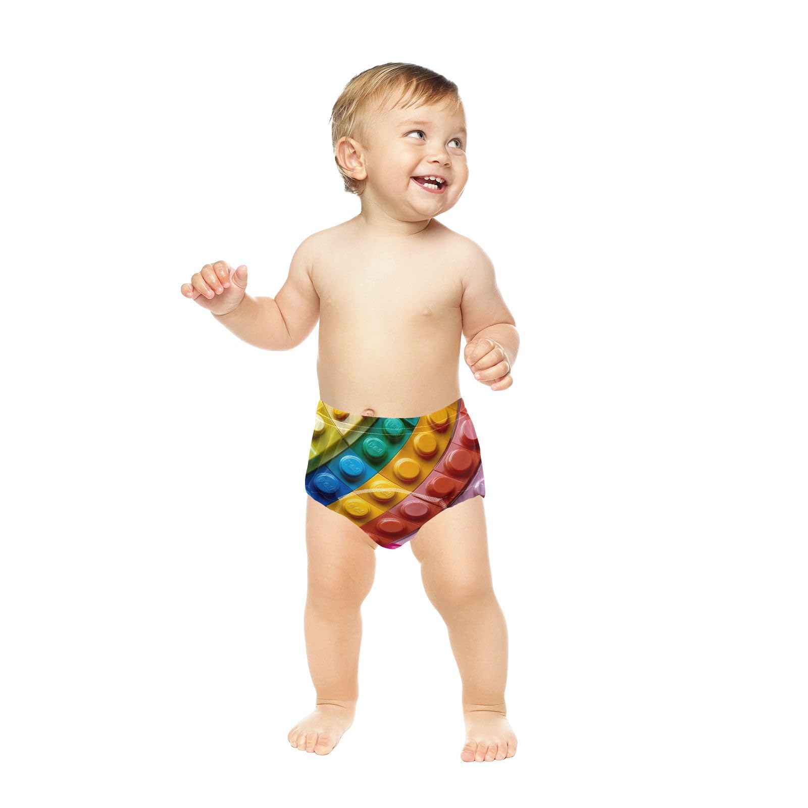 Coikll Colorful Blocks Toddler Training Underwear Waterproof Baby Pee Pants -4T