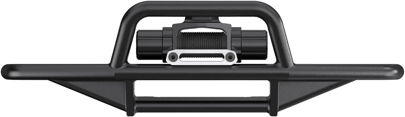 Front Bumper Aluminum Winch for Traxxas 1/18 TRX4M High Trail K10 F150 Upgrade Parts RC Crawler Car