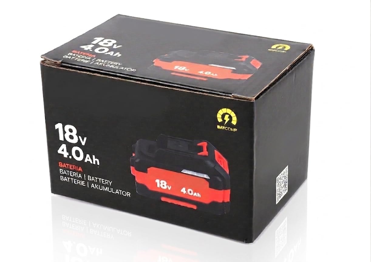 Batería Recargable para taladros y Pistolas de Impacto 18V, 4.0Ah