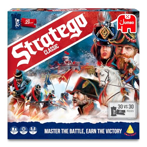 Image of Stratego Original - Classic Strategy Board Game, Outsmart Your Opponent & Capture The Flag, Fun Family Game for Kids & Adults, Gifts for Ages 8, 9, 10 and Up, 2 Players