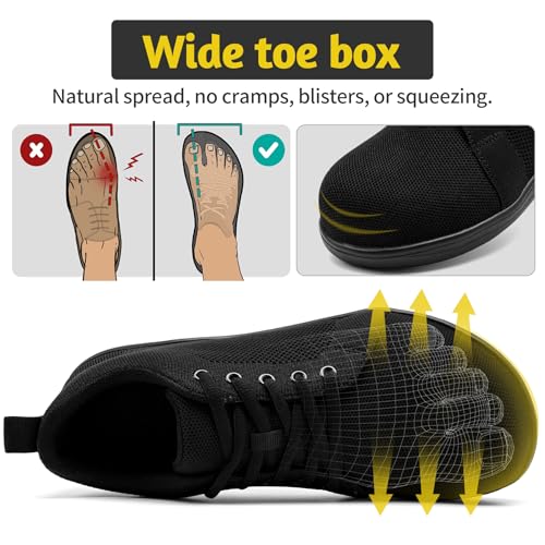 Steel Toe Shoes for Men Non Slip Work Sneakers Safety Tennis Industrial Puncture Proof Construction Comfortable Barefoot Shoes Wide Toe Box Walking2