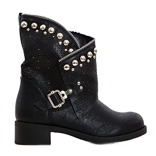 Toocool - Stivali Donna Bassi Biker Boots
