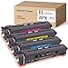 Price comparison product image No Chip-SWISS TONER 207X W2210X W2211X W2212X W2213X 207A W2210A Compatible Toner Cartridges Replacement for HP Color Laserjet Pro M255dw MFP M282nw M283cdw M283fdw Printer (4-Pack)