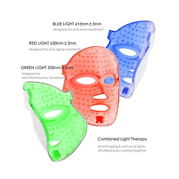 FDA-clearedAphrona-LED-Facial-Skin-Care-Mask-Blue-Red-Light-Treatment-Photon-Mask-white Aphrona FDA cleared LED Facial Skin Care Mask MOONLIGHT PRO 7 Color Treatment Photon Mask (White)