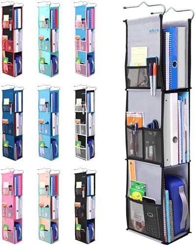 ABRA® 3 Shelf Hanging Locker Organizer for School, Gym, Work,