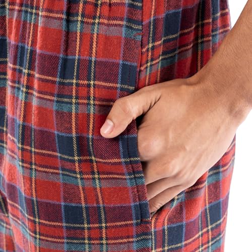 Fruit of the Loom Men's Flannel Pajama Sleep Set4