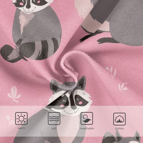 Wusikd Funny Raccoons Girls' Underwear Cotton Girls Briefs Soft Toddler Underwear 2T3