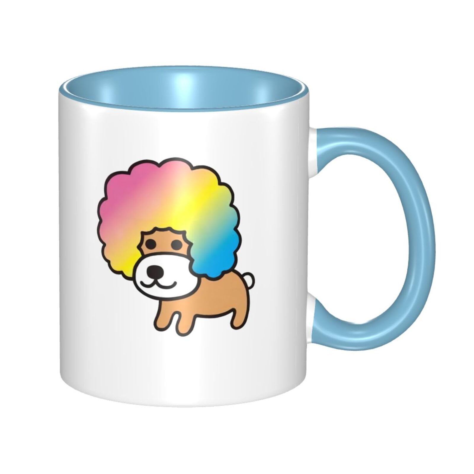 Amazon.co.jp: 人気アフロ犬 (1) 漫画マグカップ 陶器カップ 耐熱 