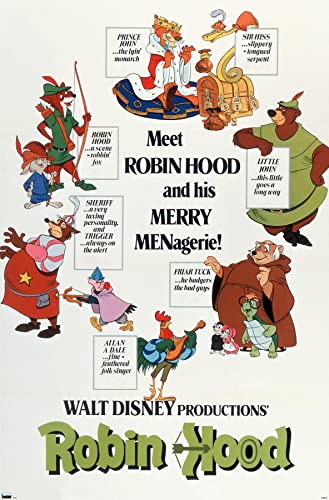 Image of Trends International Disney Robin Hood - One Sheet Wall Poster, 22.375" x 34", Premium Unframed Version