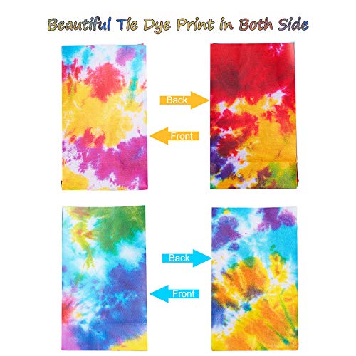 Zonon ZONON-PAPER BAGS-01 24 Pcs Tie Dye Paper Bags Camouflage Treat/Goody Bags Retro Gift Bags Colorful Party Paper Bags Tie Dye Party Accessories Party Favor Decoration Supplies thumb #2