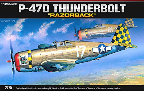 Academy Hobby Model Kits Scale Model : Airplane & Jet Kits (1/72 P-47D Razorback) - Thumbnail 2