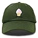 DALIX Soft Serve Ice Cream Hat Cotton Baseball Cap in Olive