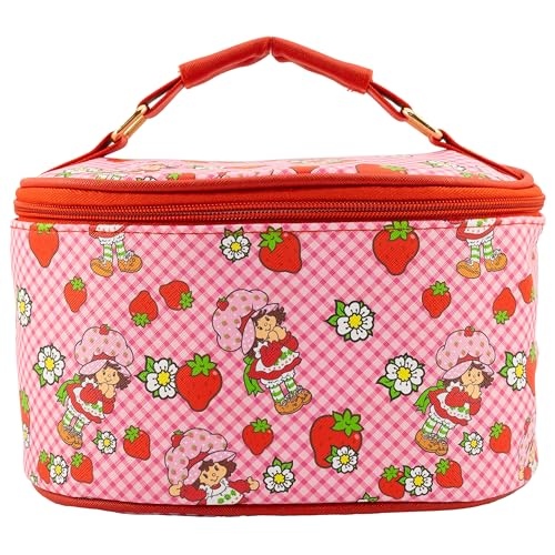 Strawberry Shortcake Makeup Bag – Makeup Organizer, Travel Toiletry Bag for Women & Girls | Cute Cosmetic Bag, Train Case for Kids, Travel Bag, Toiletry Bag for Women, Make up Storage | Ages 3+2
