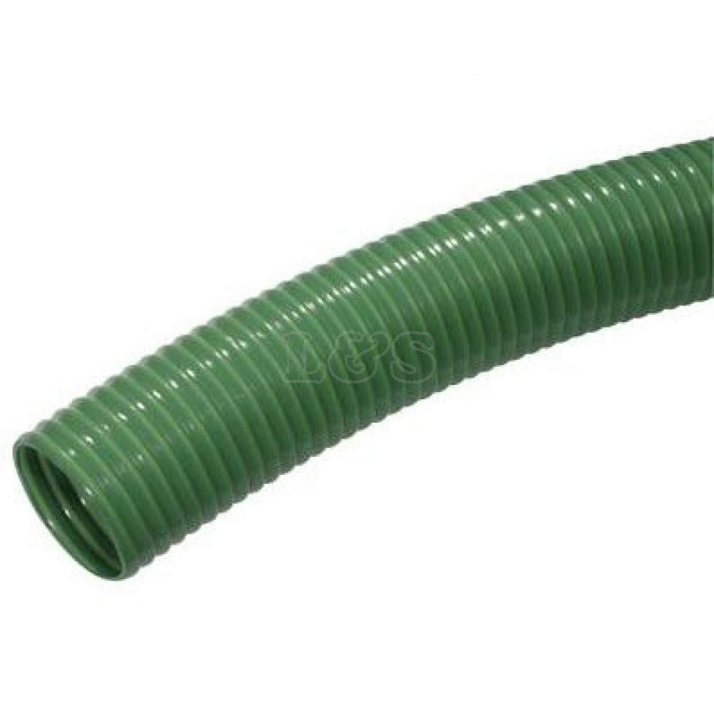Rigid Suction Hose i.d. 1" x 30m/100ft Length on The Roll - Green