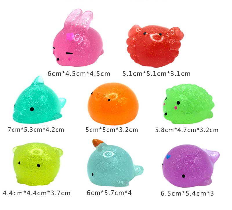 Amazon.co.jp: Homilius キラキラ スクイーズ 動物 ストレス解消グッズ