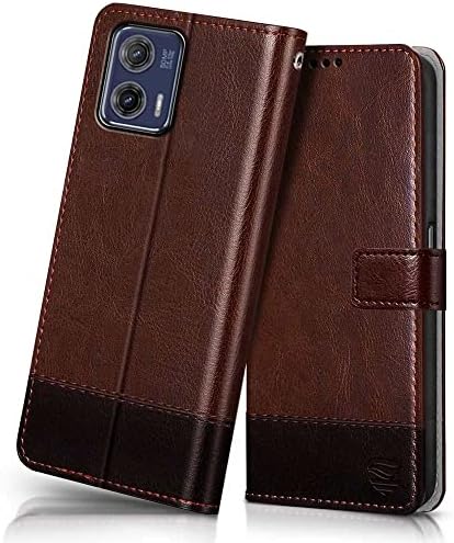 SEAHAI Leather Flip Case For Motorola Moto G73 5G, Premium PU - View #14