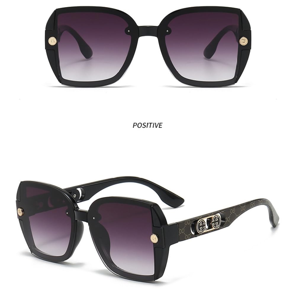 Gafas de sol cuadradas Hombres Mujeres Gafas de sol de viaje Retro UV400 Gafas de sol de moda Gafas de sol unisex