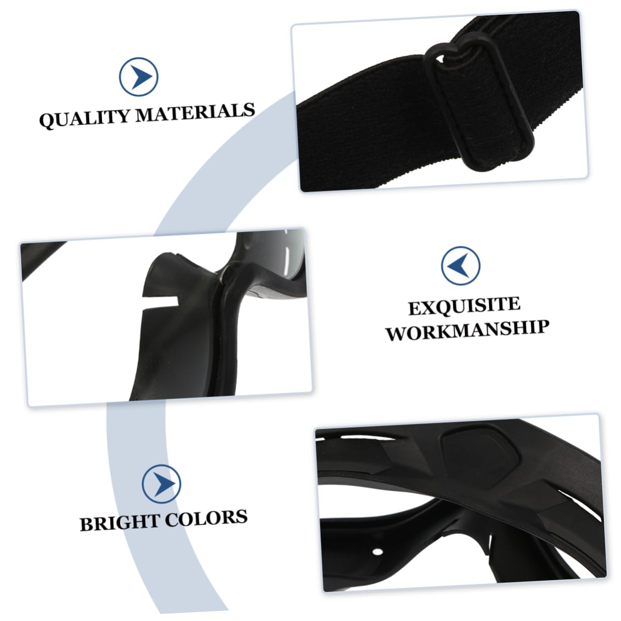 Vaguelly Occhiali Protettivi per Uso Outdoor Protezione Occhi da Vento e Spruzzi Antinfortunistica Resistenti Agli Urti, Materiale Tpe Pc per Ciclismo e Motociclismo
