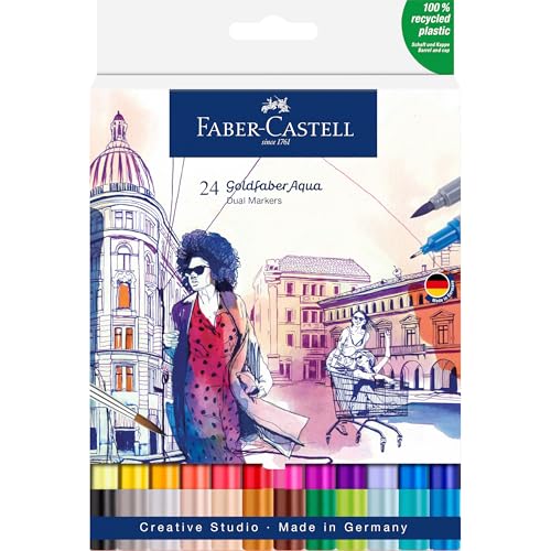 10 Best Faber-Castell Markers Perfect for Every Creative Project 10 Faber-Castell Goldfaber Aqua Dual Marker Wallet (24)