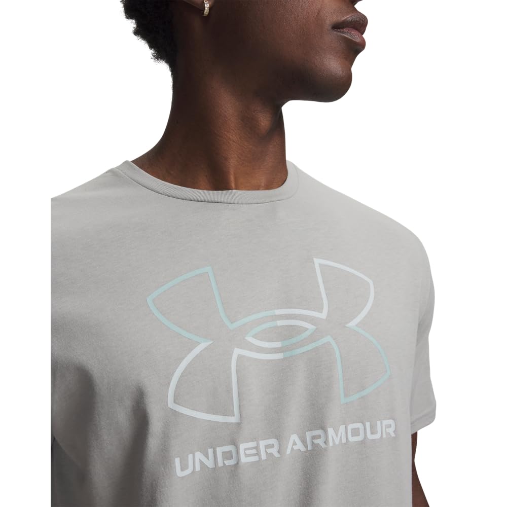 Under Armour Mens Global Foundation Short Sleeve T Shirt, (069) Titanium/Enamel Blue/Illusion Green, 5X-Large
