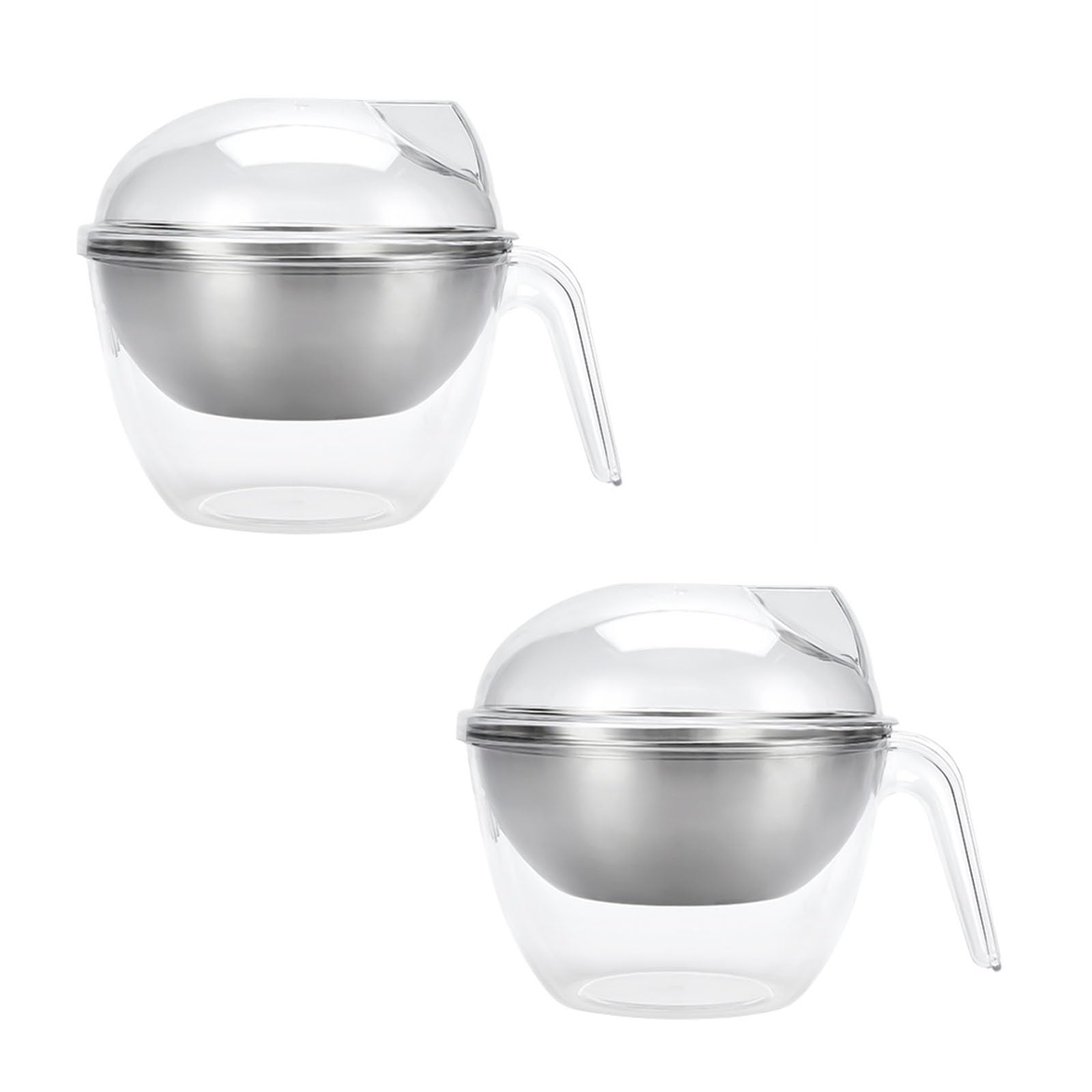 Kalttoy Chilled Serving Bowl with Lid Cold Keeper Sturdy Large Capacity Salad Bowl with Lid for Event Catering Ice Chilled Serving
