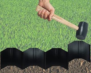 Harrier Interlocking Lawn and Garden Edging, 40 Pieces, 20 Linear Feet