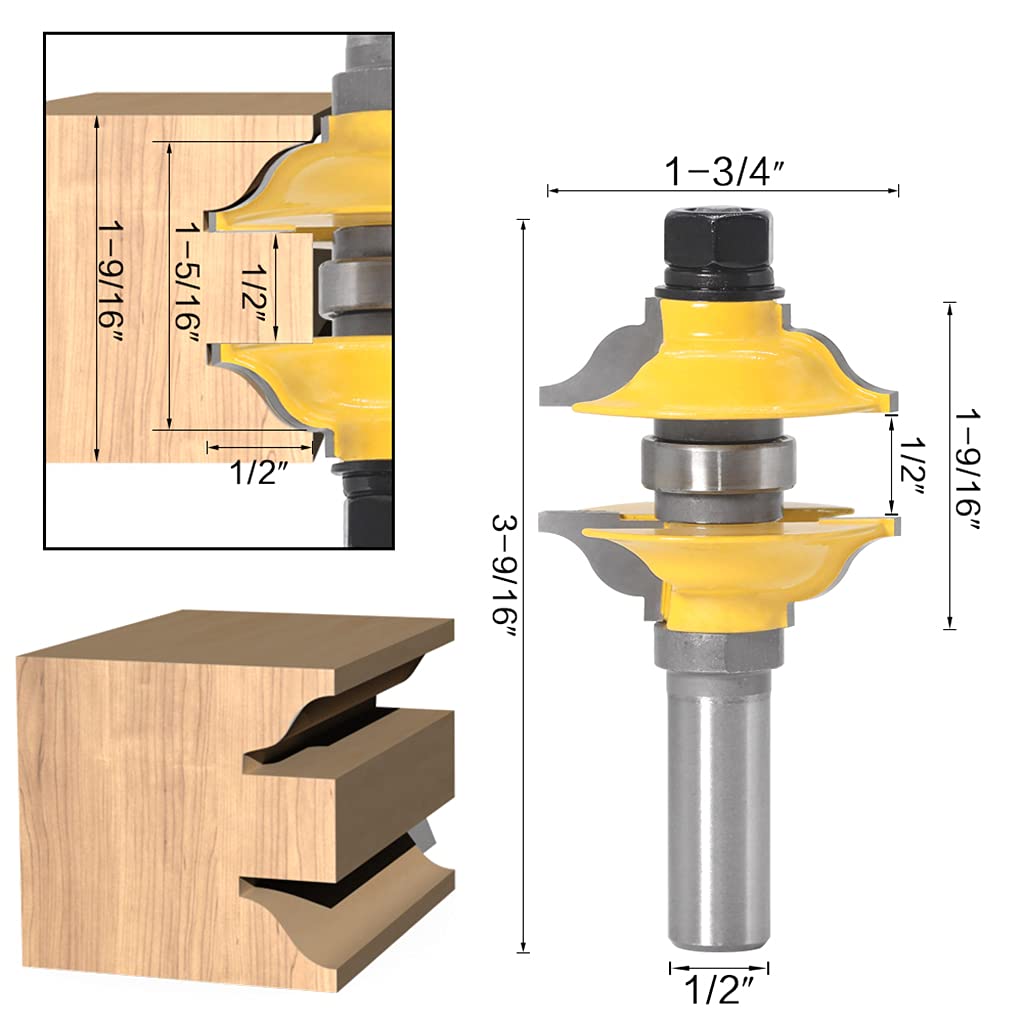 Fraise à tige de 12 mm pour portes intérieures. Une belle fraise stable et durable