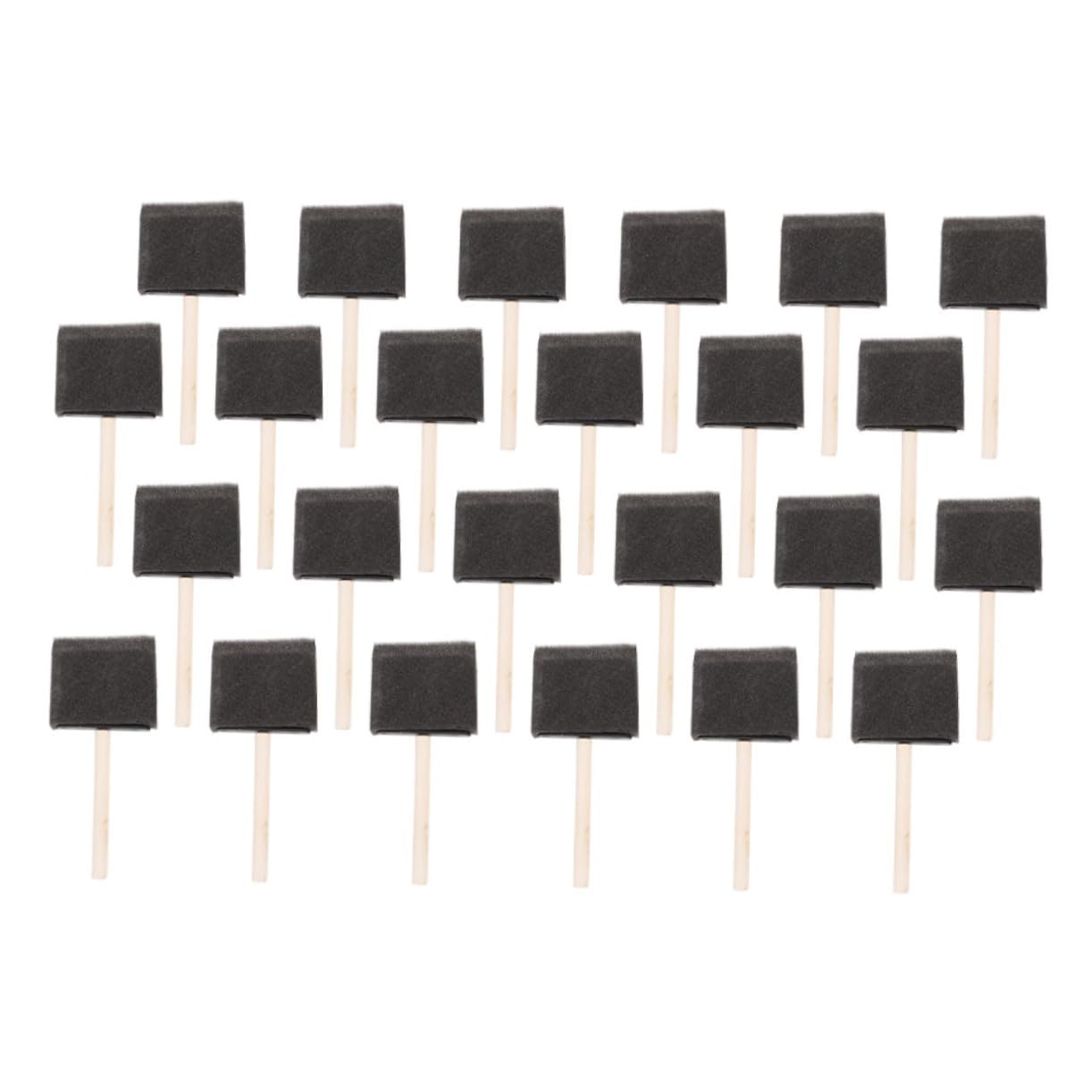 Operitacx Painting Sponges Set 24pcs Foam Sponge Paint Brushes Handheld Sponge Painters for Boys and Girls Easy to Control Paint Detail Comfortable Grip