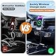 Auckly Handyhalterung Auto mit Ladefunktion, 【mit 60W Autoanschluss】 Qi 15W Fast Wireless Charger Auto Induktives Automatischer für iPhone 12/13/14/15/16 Pro Max Mini Plus & Samsung Galazy S23 etc