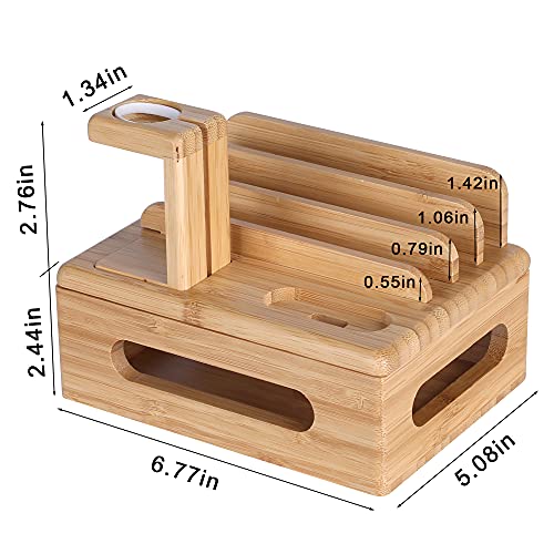 Support de charge en bois de bambou pour éliminer les câbles