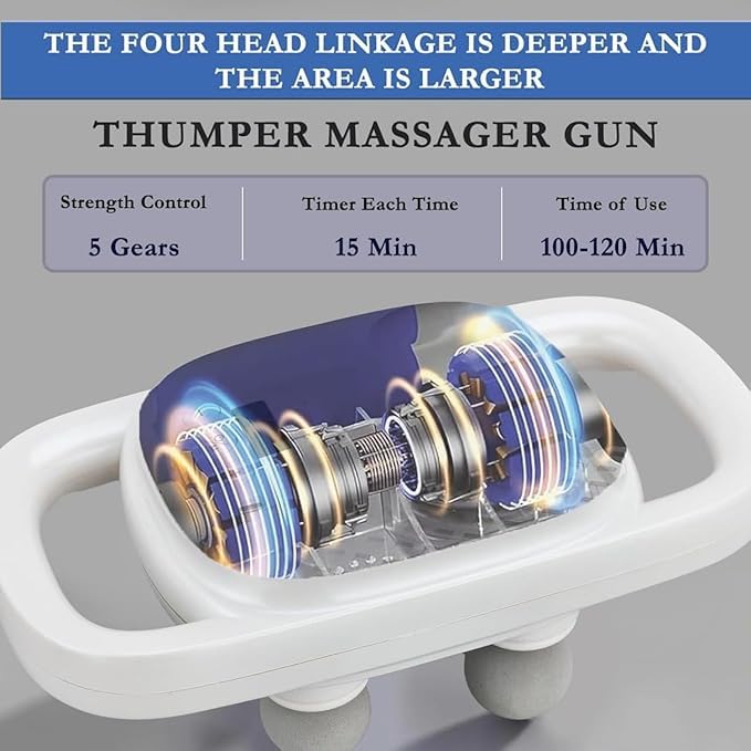Gaabho massager gun 4 head 4 heads massage gun machine pain Gaabho massager gun 4 head 4 heads massage gun machine pain