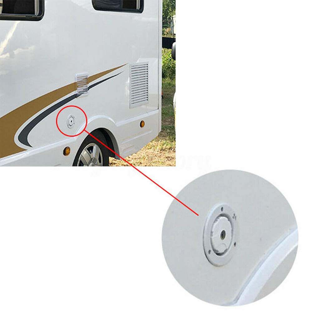 Gravity Water Inlet Lockable Cap with Lock, Fresh Water Fill Hatch Inlet Filter Lockable for